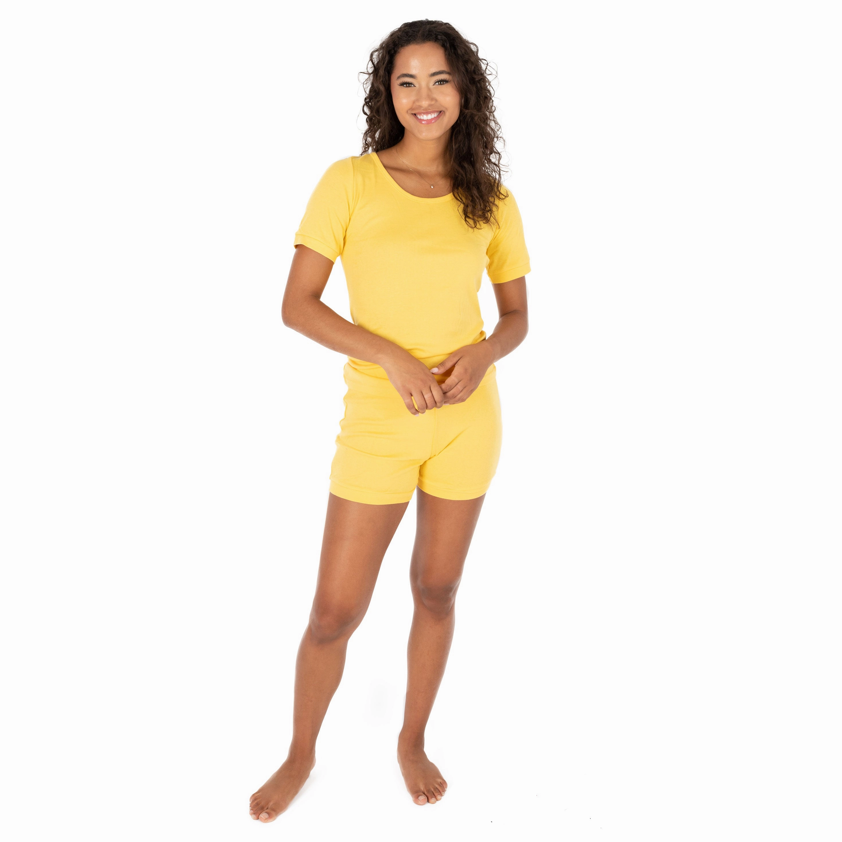 Womens Two Piece Short Cotton Pajamas