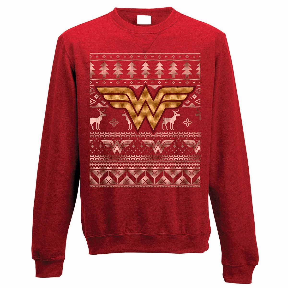 Wonder Woman Fairisle Christmas Jumper-X-Large