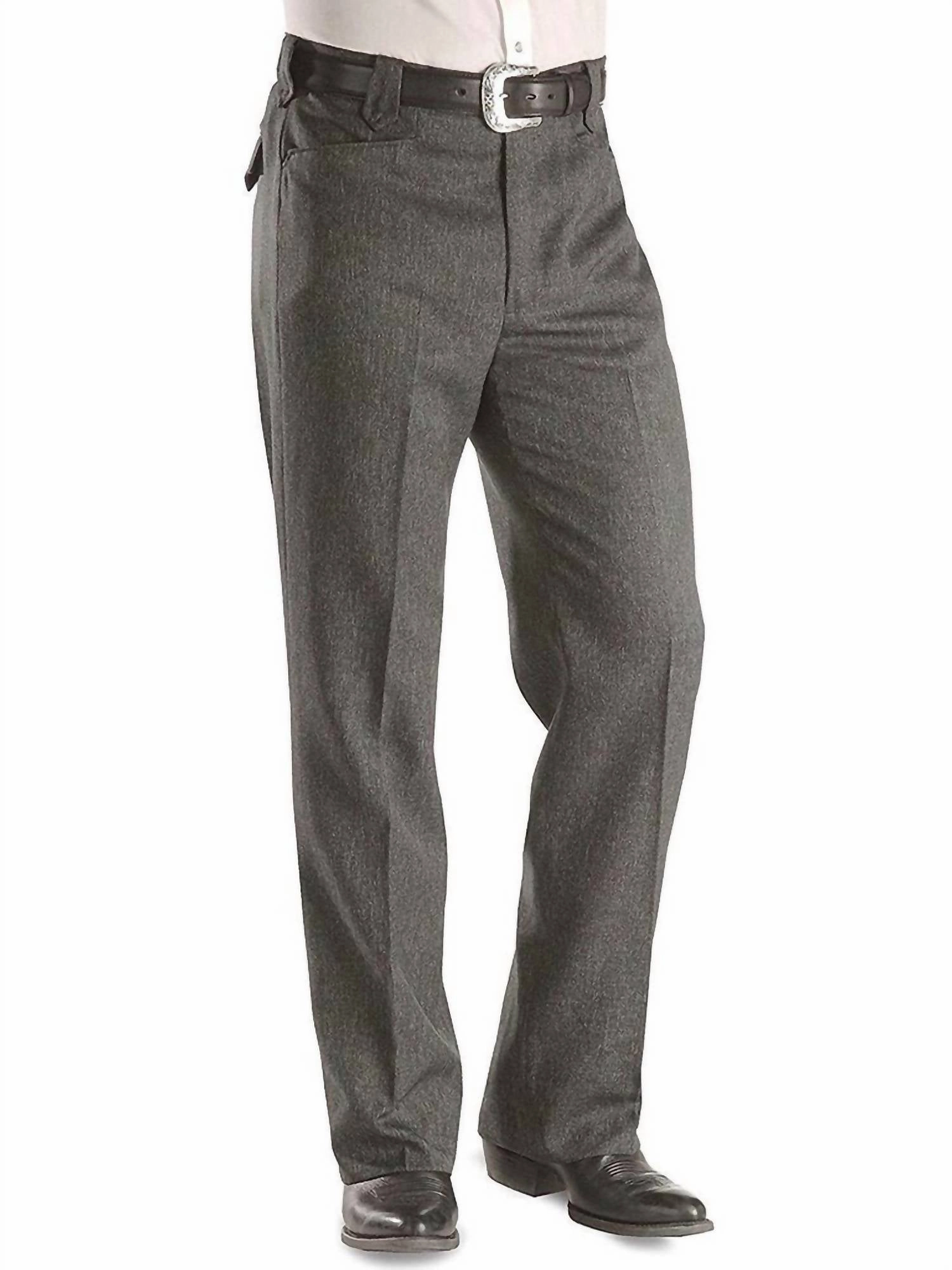 Wool Dress Pant In Grey