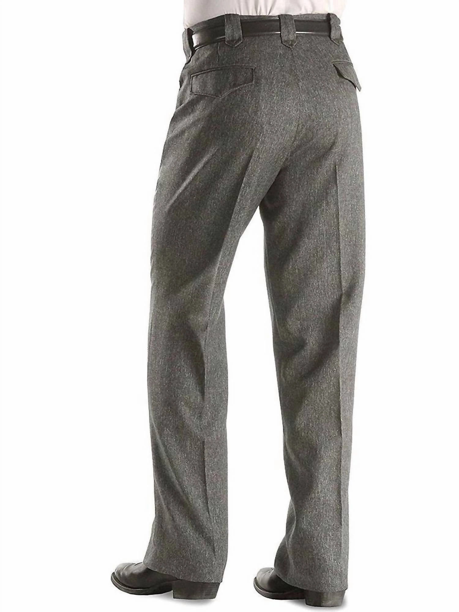 Wool Dress Pant In Grey