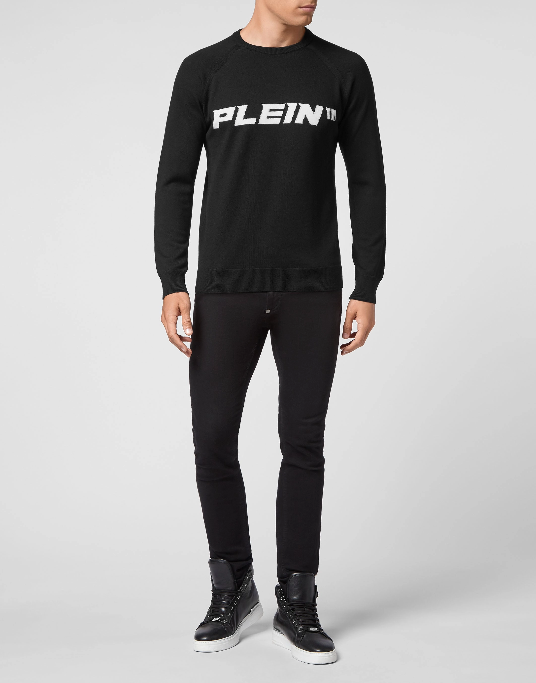 Wool Pullover Round Neck LS