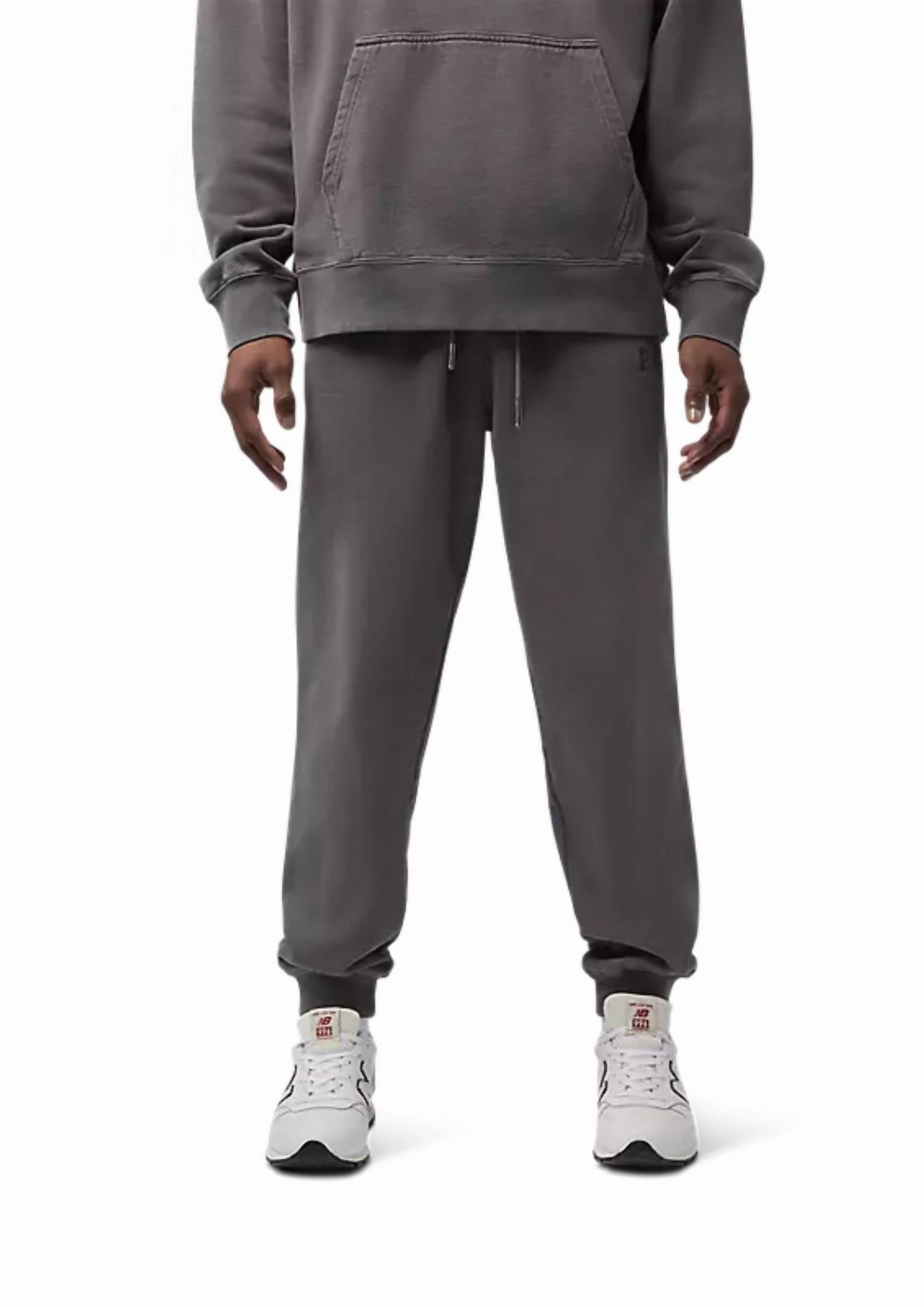Wordmark Joggers Pants In Pewter Grey