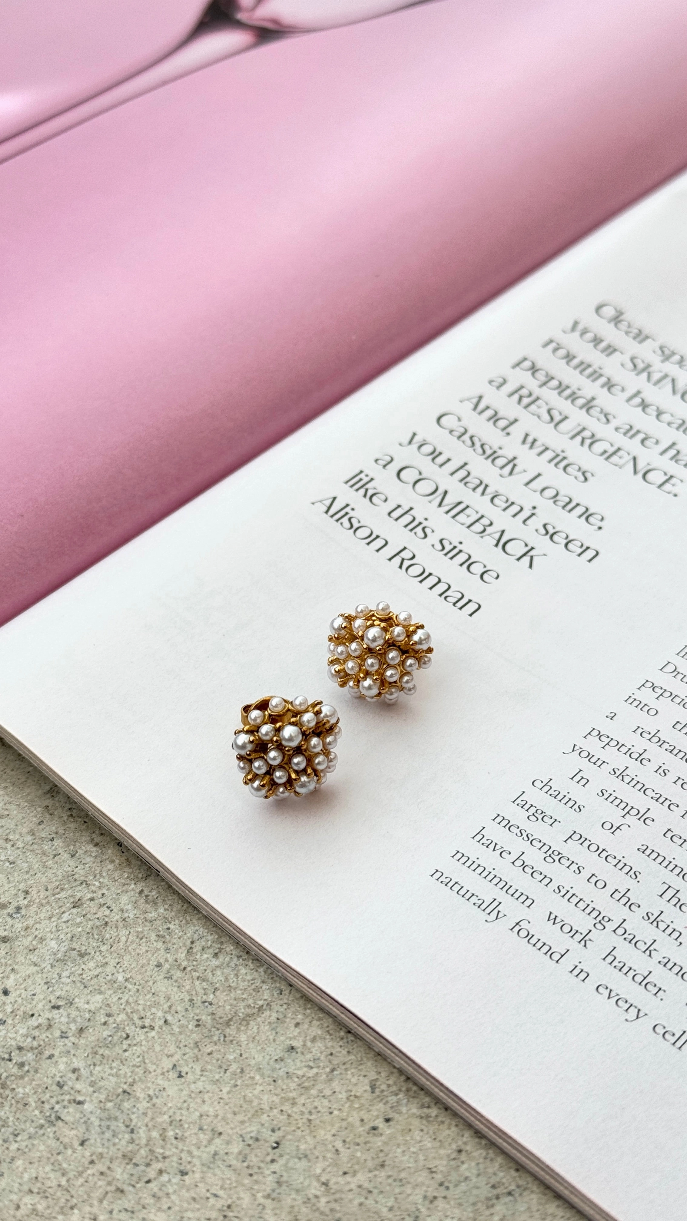 Yatima 18K Gold Earrings - Gold / Pearl