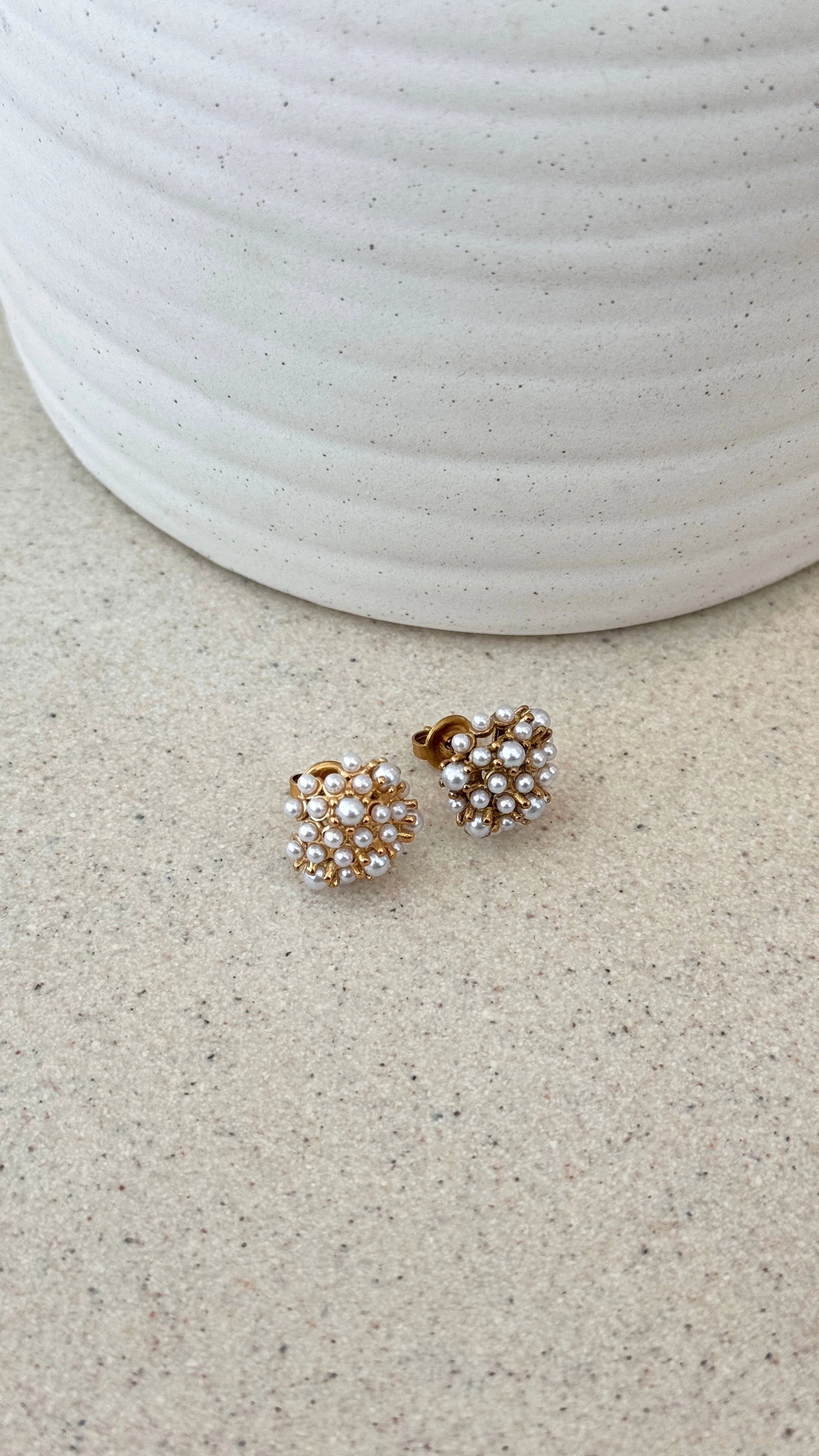 Yatima 18K Gold Earrings - Gold / Pearl