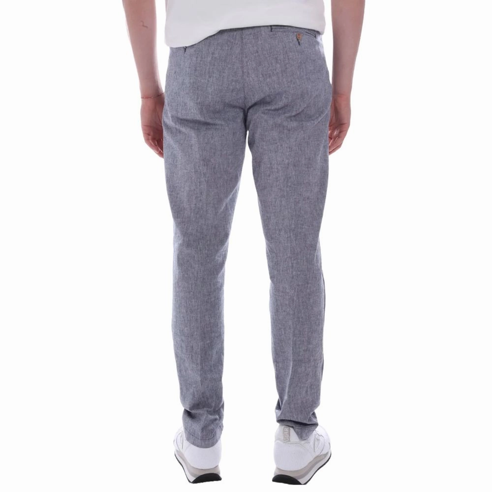 Yes Zee blue Linen Jeans & Men's Pant