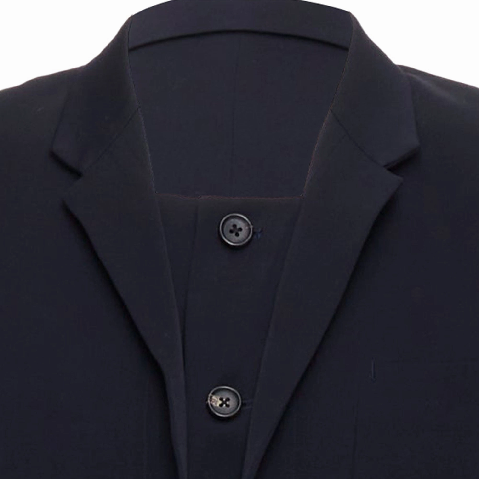Yohji Yamamoto Wool Double Collar Deconstructed Blazer
