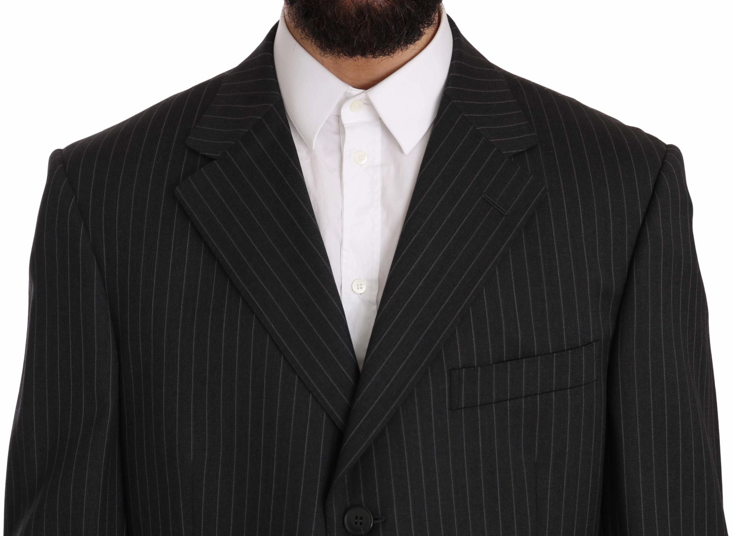 Z ZEGNA Elegant Striped Wool Men's Suit