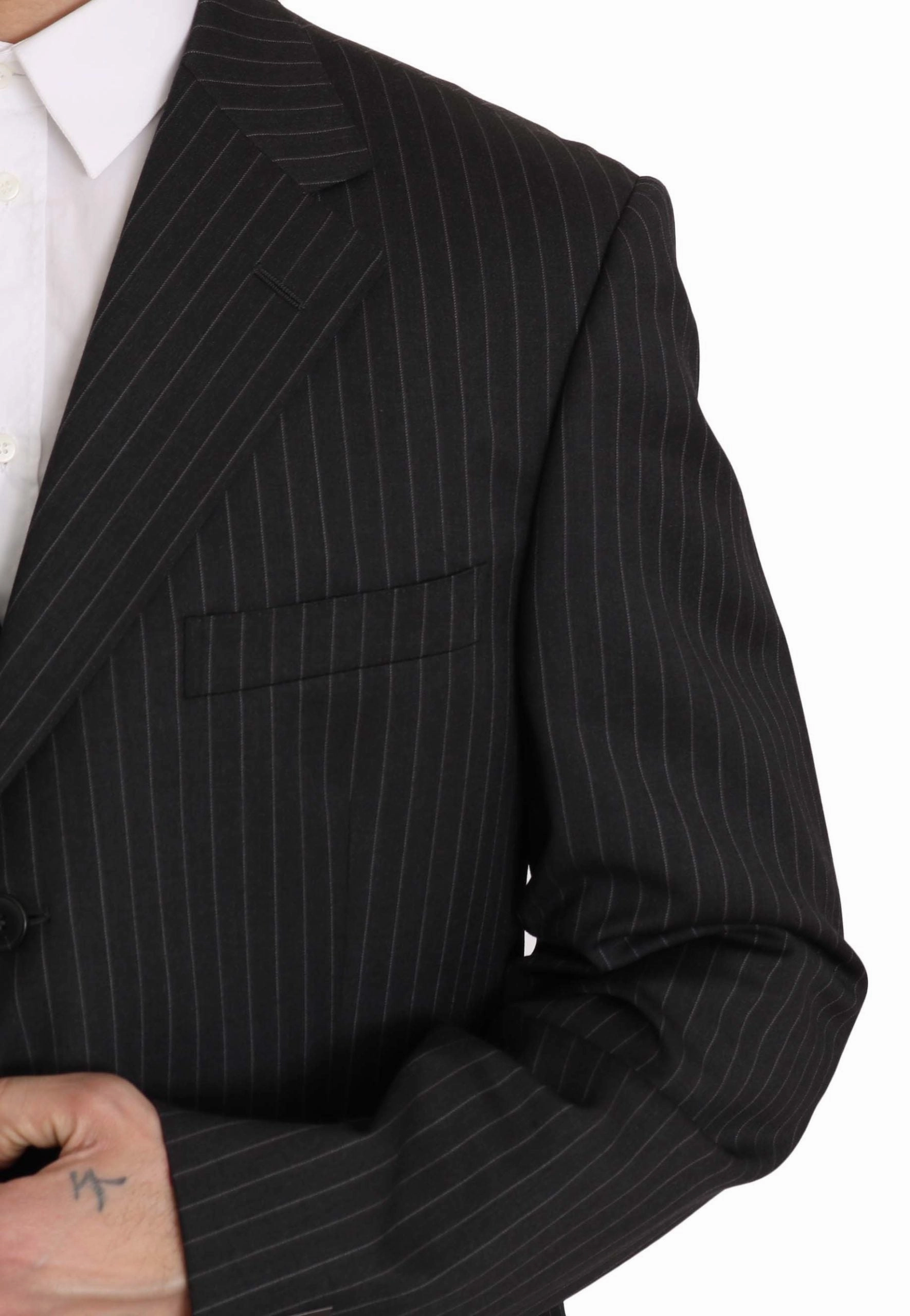 Z ZEGNA Elegant Striped Wool Men's Suit