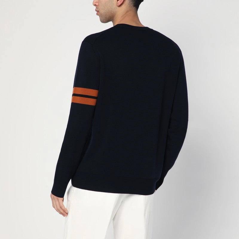 Zegna Men's blue Wool Sweater